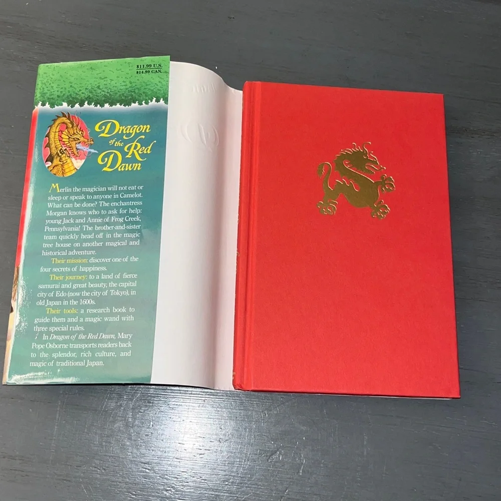 Dragon of the Red Dawn (Magic Tree House # 37, A Merlin Mission) Hardcover Mary